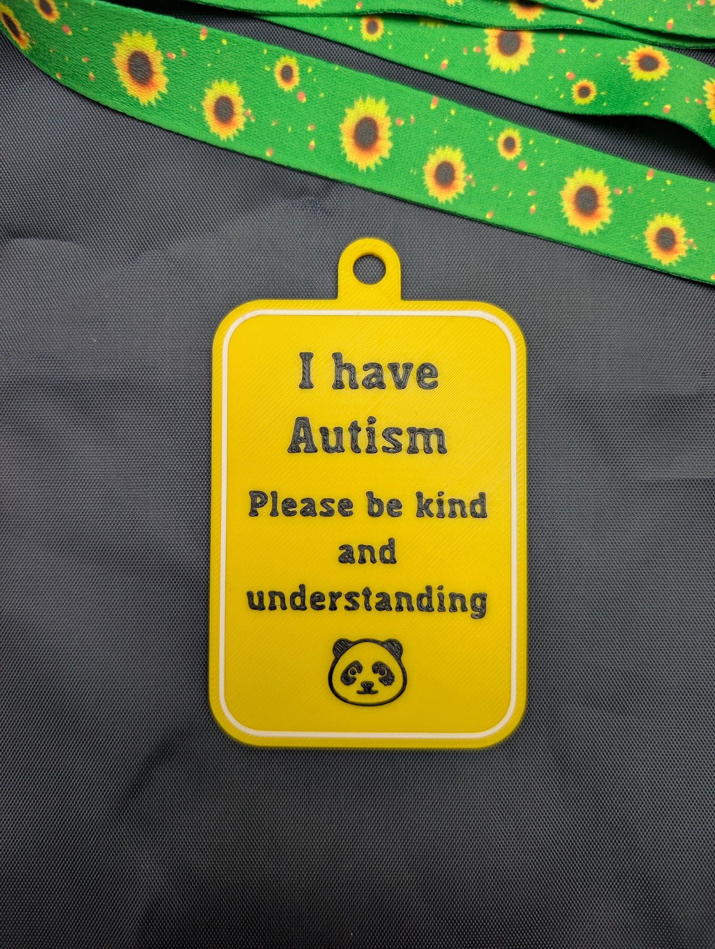 "I have Autism" Tag