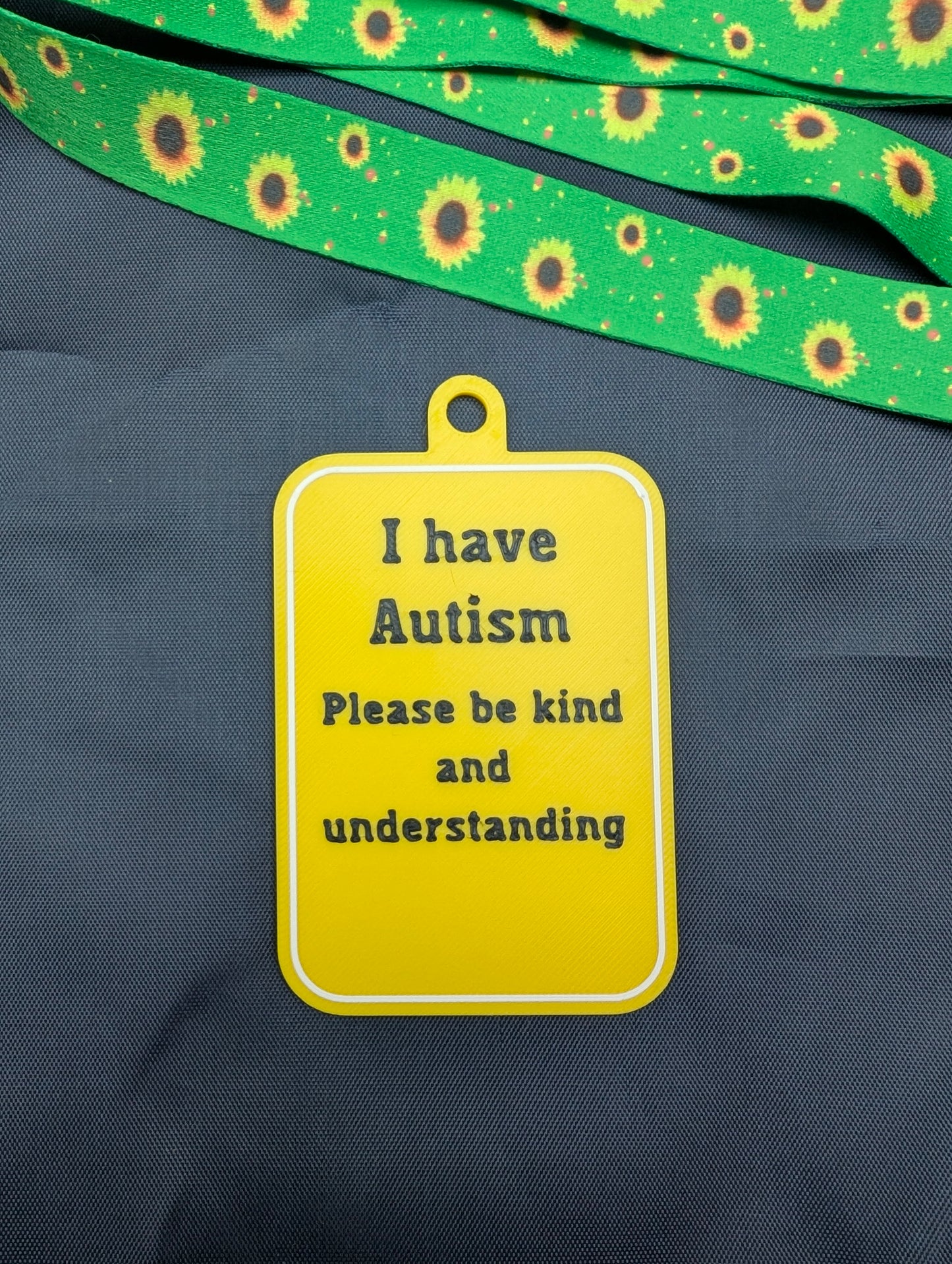 "I have Autism" Tag