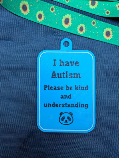"I have Autism" Tag