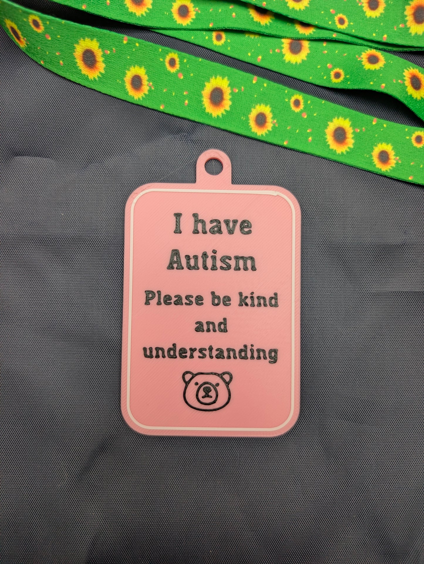 "I have Autism" Tag