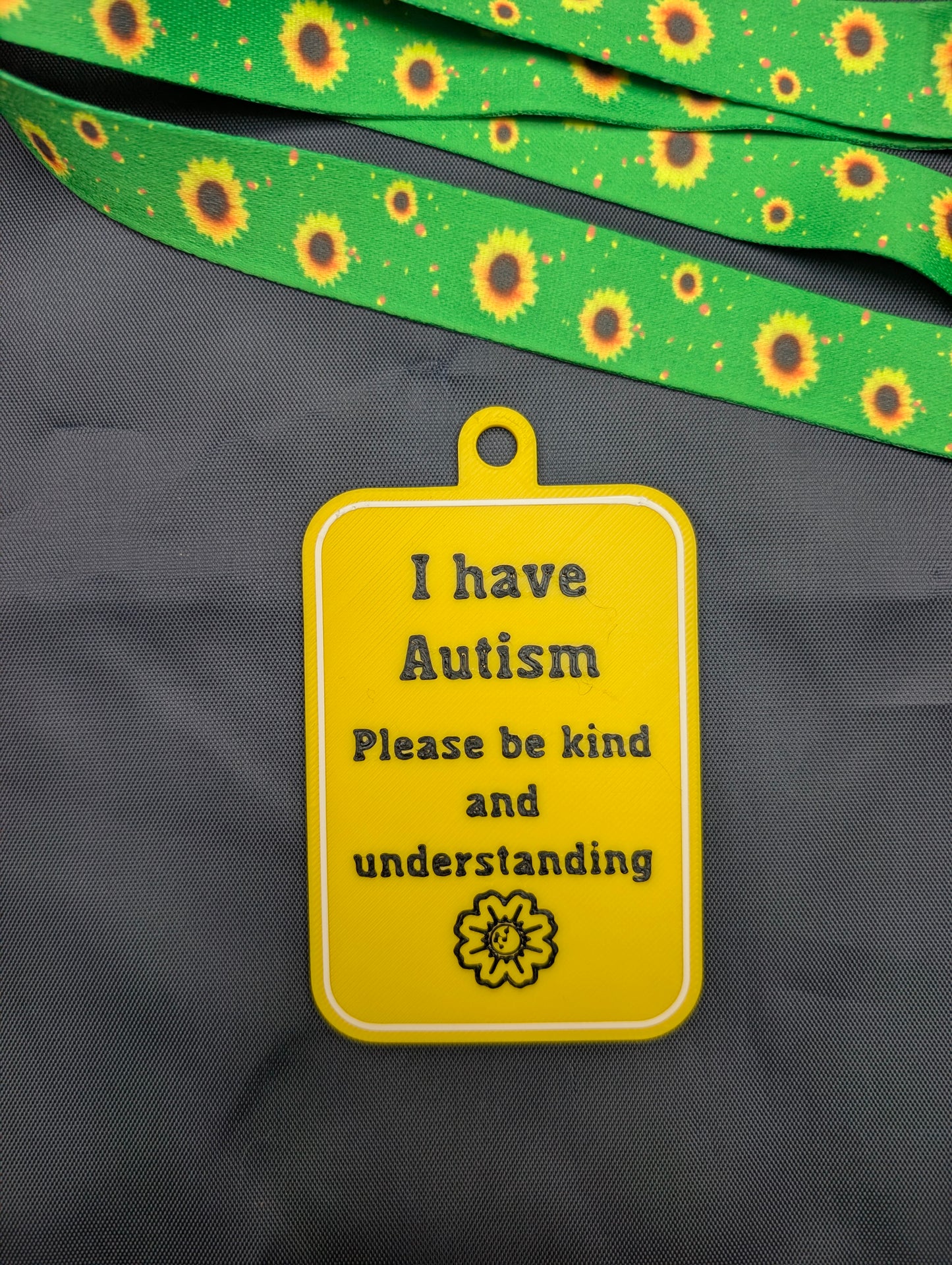 "I have Autism" Tag