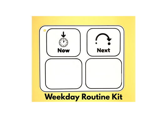 "Now" & "Next" board- including 19 weekday routine tags